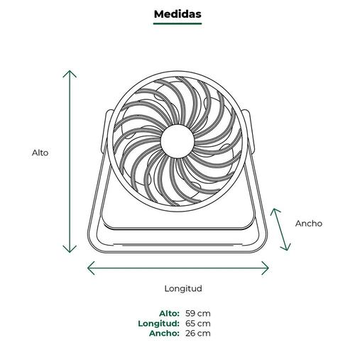 Ventilador de Piso MAN FREAL 2020 5 Aspas 20 Pulgadas giro