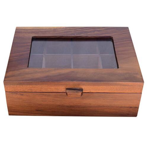 Caja de almacenamiento organizadora Hogare de madera de parota