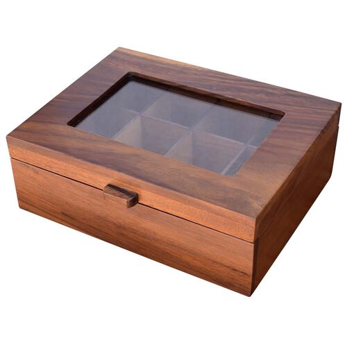 Caja de almacenamiento organizadora Hogare de madera de parota