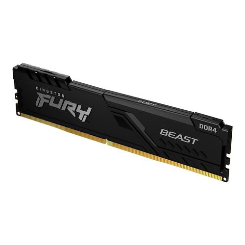 Memoria RAM de 8 GB (1X8), Kingston Fury Beast, U-DIMM, DDR4, 3200 MT/s, Black.