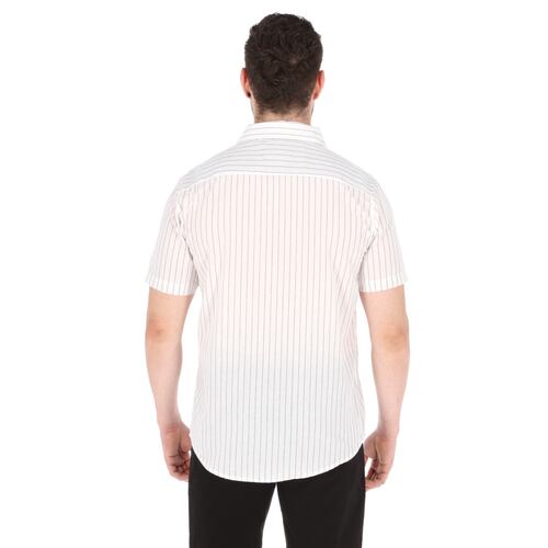Camisa Manga Corta de Rayas .