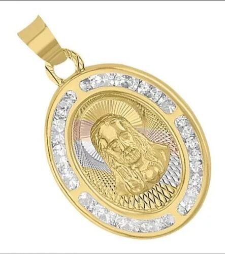 Medalla Oval Sagrado Corazón Rayos En Oro De 14 K + Obsequio