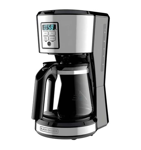 Cafetera Programable Black+Decker 12 Tazas CM1231S-LA-NE
