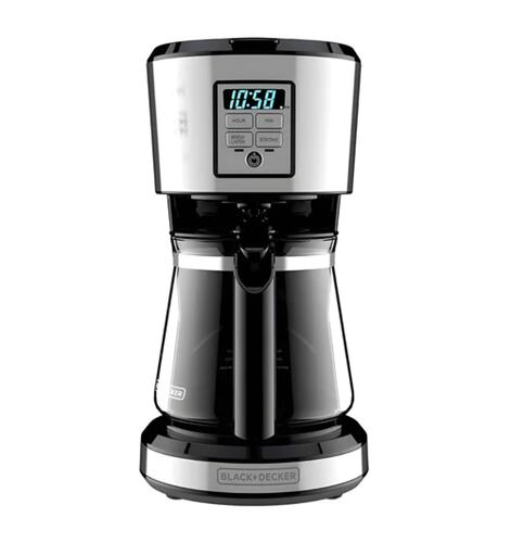 Cafetera Programable Black+Decker 12 Tazas CM1231S-LA-NE