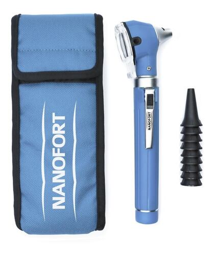 Set Otoscopio Médico Luz Led Fibra Optica 