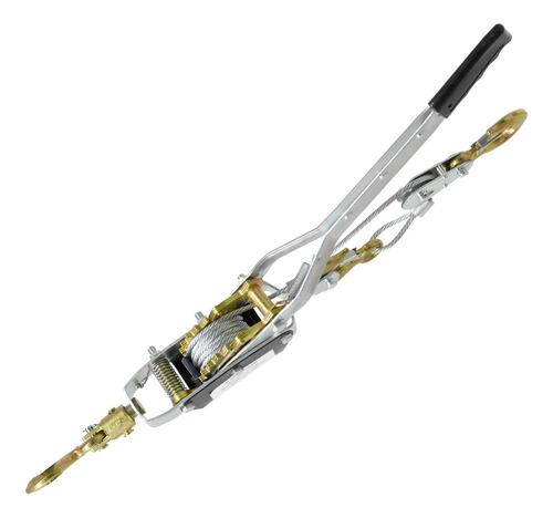Malacate Winch Manual 2 Ton Cable Acero 2.30 M 2 Ganchos