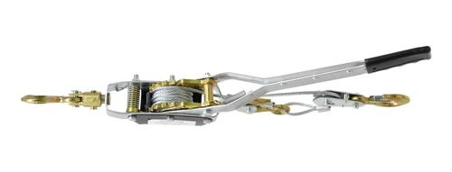 Malacate Winch Manual 2 Ton Cable Acero 2.30 M 2 Ganchos