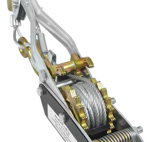 Malacate Winch Manual 2 Ton Cable Acero 2.30 M 2 Ganchos