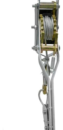 Malacate Winch Manual 2 Ton Cable Acero 2.30 M 2 Ganchos