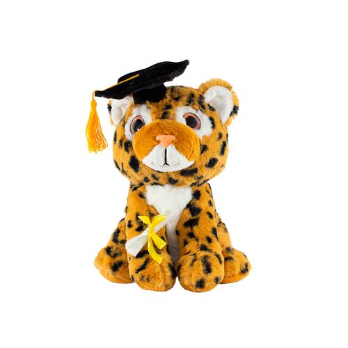 Regalo Peluche de Leopardo Graduación para Ella o El, Peluche Suave con birrete de graduación Diploma, Clase de 2023