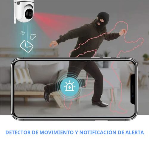 Cámaras Seguridad Vigilancia WiFi robotizada kit 2 piezas