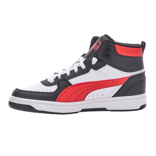 Tenis Puma Rebound Joy Negro Blanco/Rojo Hombre