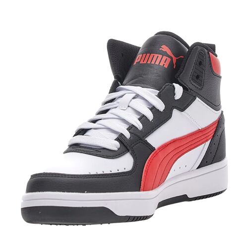 Tenis Puma Rebound Joy Negro Blanco/Rojo Hombre