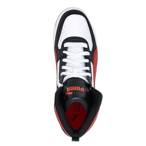 Tenis Puma Rebound Joy Negro Blanco/Rojo Hombre