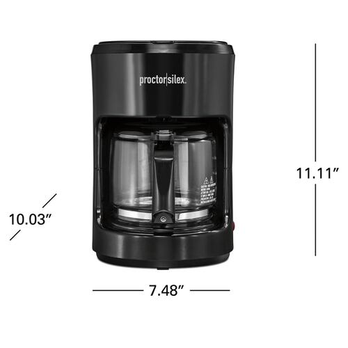 Cafetera De Goteo 10 Tazas Color Negro Marca Proctor Silex