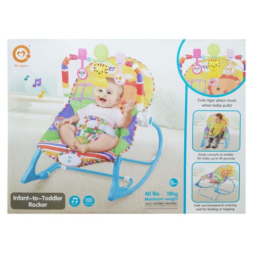 Silla Para Bebe Bouncer Mecedora Infant to Toddler Rocker Azul .