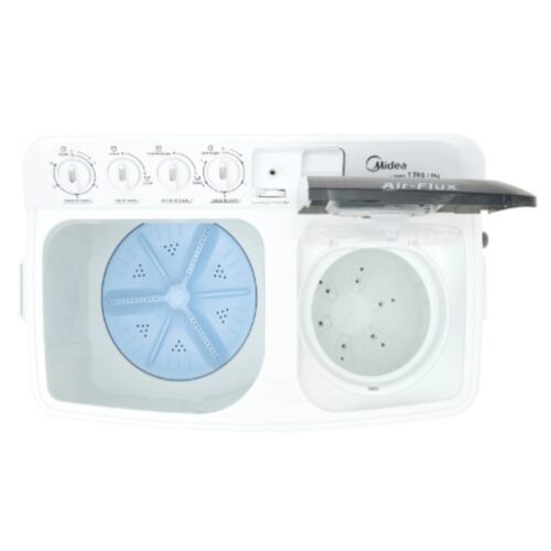 Lavadora Doble Tina Midea 13kg Blanca Triple Función Air Flux Midea MTG01W13W-04