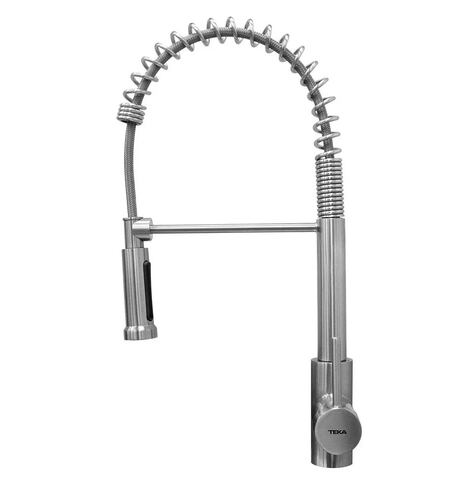 Llave Mezcladora Teka AMERICA PRO 805 Acabado Acero Niquelado.