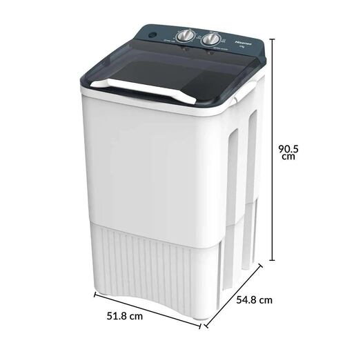 Lavadora Semiautomatica Hisense 15Kg carga superior WSFF1501.