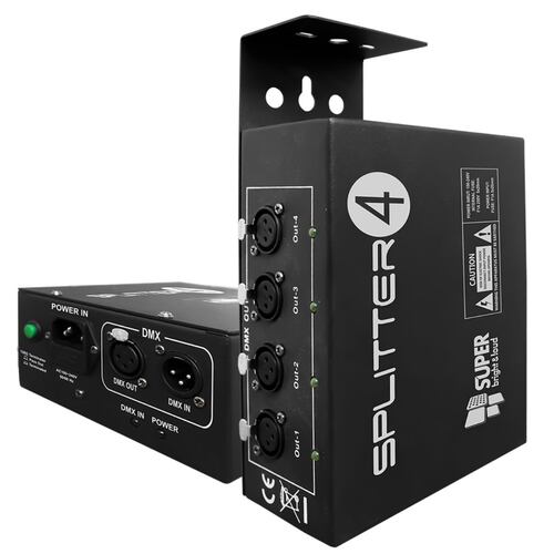 Splitter SUPER BRIGHT  DMX 1 entrada 4 salidas