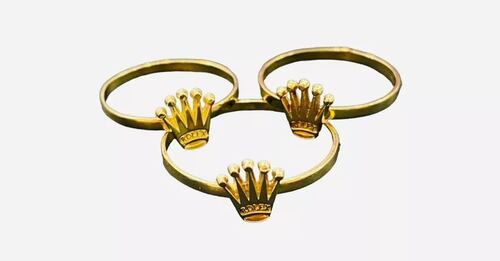 Anillo Con Corona En Oro De 14 Kilates + Regalo
