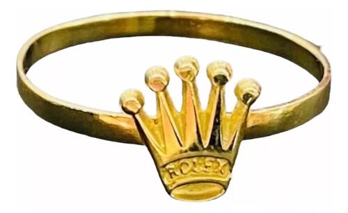 Anillo Con Corona En Oro De 14 Kilates + Regalo
