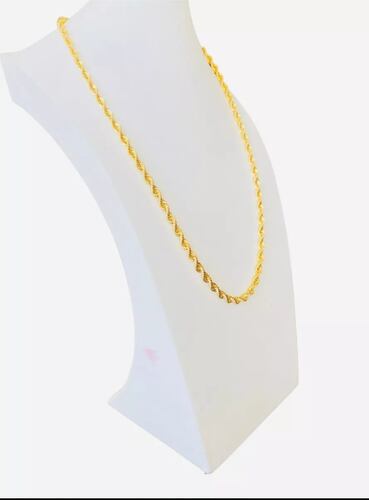 Cadena Torzal En Oro 14k 65 Cm Por 6 Mm 14 Kilates + Obsequio