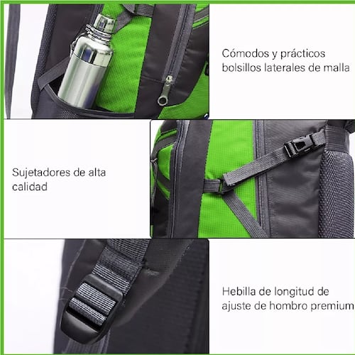 Mochila Impermeable 60l Deporte Al Aire Libre Senderismo