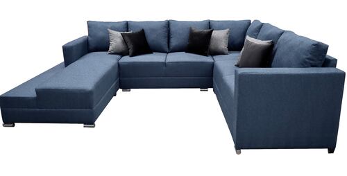 Sala Esquinera en U Corbel Azul Marino, 4 salas en 1, 200x315x255 cm El Bazar Store.