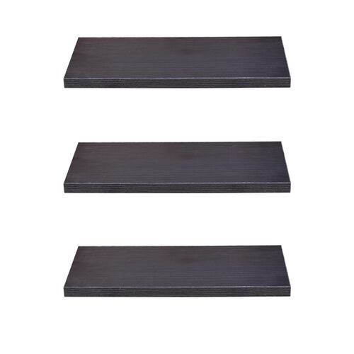Set 3 Repisas Flotantes Hogare de Melamina Modernas 50 X 15 Color Chocolate