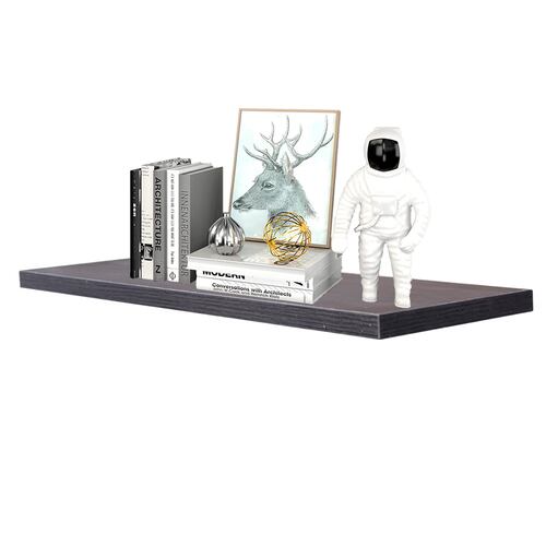 Set 3 Repisas Flotantes Hogare de Melamina Modernas 50 X 15 Color Chocolate