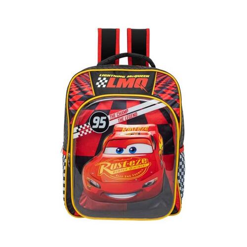 Mochila escolar infantil backpack para niño de Cars, color rojo, mod. 1098752