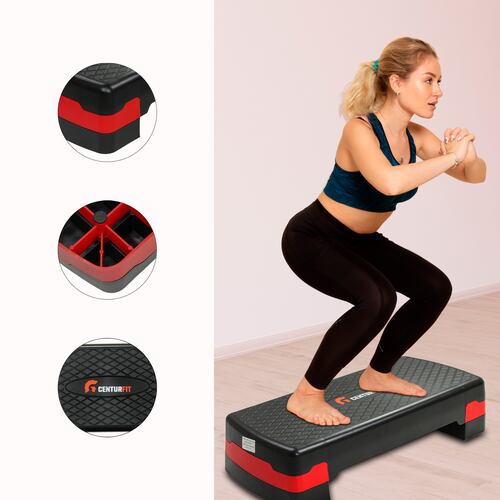 Step Banco Aerobics Fitness Crosfit 9.5 A 15 Cm Ajustable