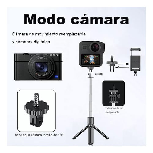 Palo Selfie Trípode Selfie Stick Bluetooth Control Remoto