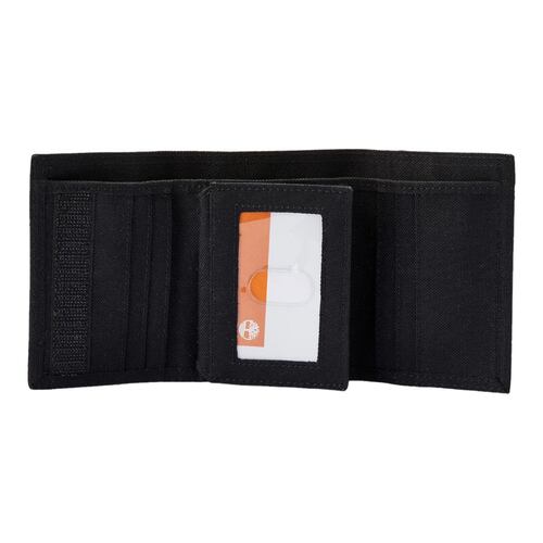 Cartera Timberland Trifold Nylon Negra Billetera.