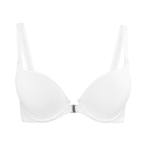 Cómodo bra con broche al frente y finos tirantes. Maarca: Odisea..