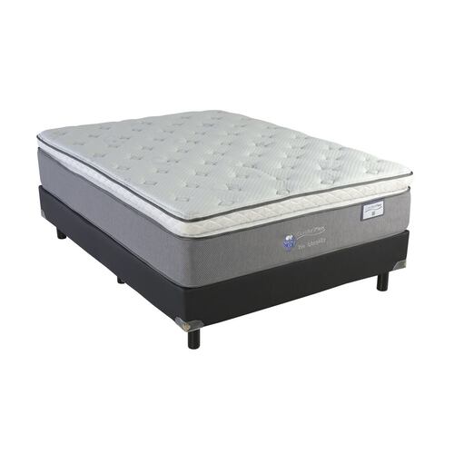 Juego De Box Y Colchon Bio Intensity Spring Air - Individual