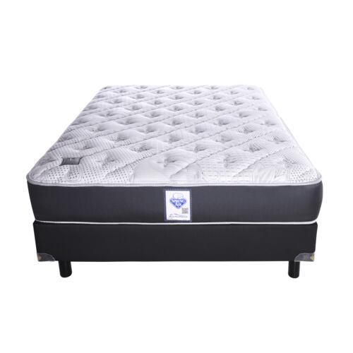 Juego De Box Y Colchon Kenia Spring Air - King Size.