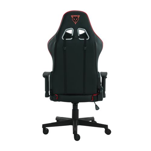 Silla Ocelot Gaming OSRED-07, Negro con Rojo, de Vinipiel, Reclinable, Reposabrazos 2D, hasta 150 Kg.