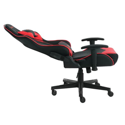 Silla Ocelot Gaming OSRED-07, Negro con Rojo, de Vinipiel, Reclinable, Reposabrazos 2D, hasta 150 Kg.