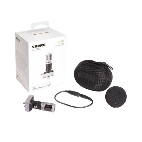 Micrófono Digital Shure Mv88 Estéreo Para Dispositivos iOS.
