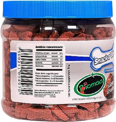 Snack Bite Premios para perros Sabor Chorizo 400 g - Biomaa