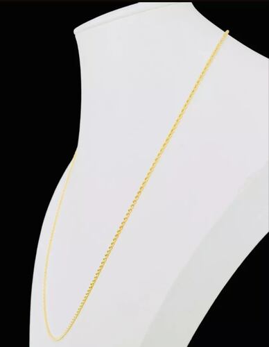 Cadena Estilo Torsal 50 Cm X 1 Mm Oro 10 Kilates + Obsequio.