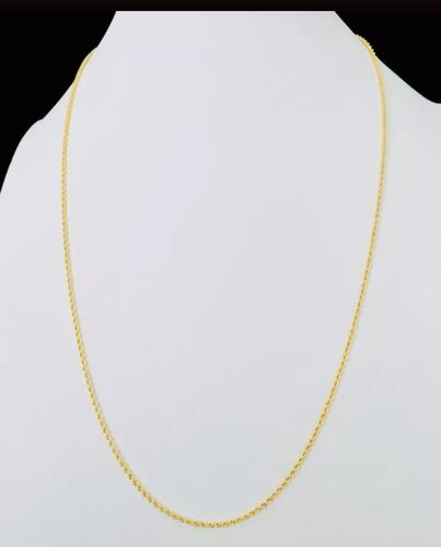 Cadena Estilo Torsal 50 Cm X 1 Mm Oro 10 Kilates + Obsequio.