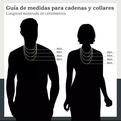 Cadena Estilo Torzal De 1 Mm x  50 Cm Oro 14k