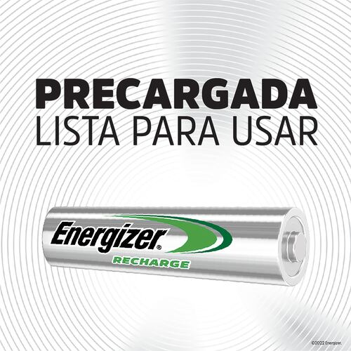 Cargador Universal Energizer pilas AA,AAA,C,D, 9V + Probador