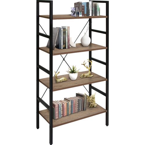 Librero organizador para oficina 116x60 cafe