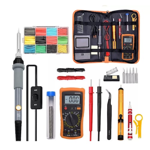 Kit De Soldador Electrónica 60w Ajustable 200-450 (159 Pzs)