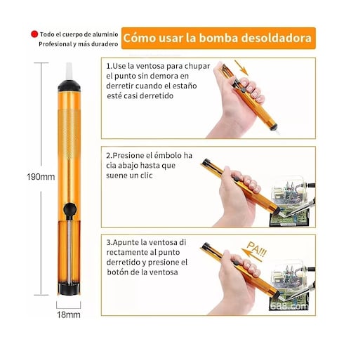 Kit De Soldador Electrónica 60w Ajustable 200-450 (159 Pzs)