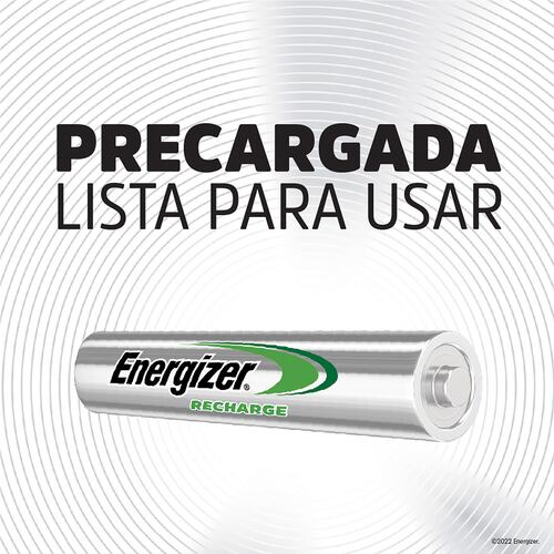8 Pilas Baterías Recargables Energizer tamaño AAA 